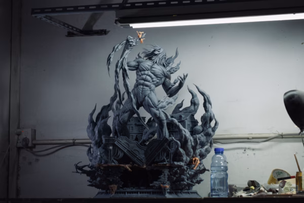 Attack On Titan Chikara Studio Declare war Eren Resin Statue