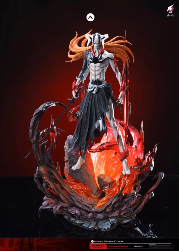 Bleach Scarlet Studio Ichigo Kurosaki Resin Statue 1