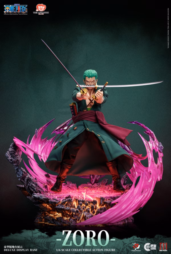 One Piece Jimei Palace Roronoa Zoro Platinum Silicone Action Figure Licensed 1