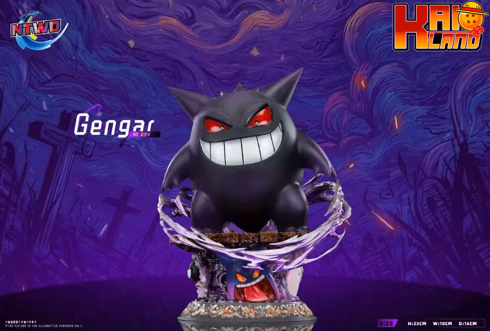 Pokemon NTWO Studio Gengar Resini Statue