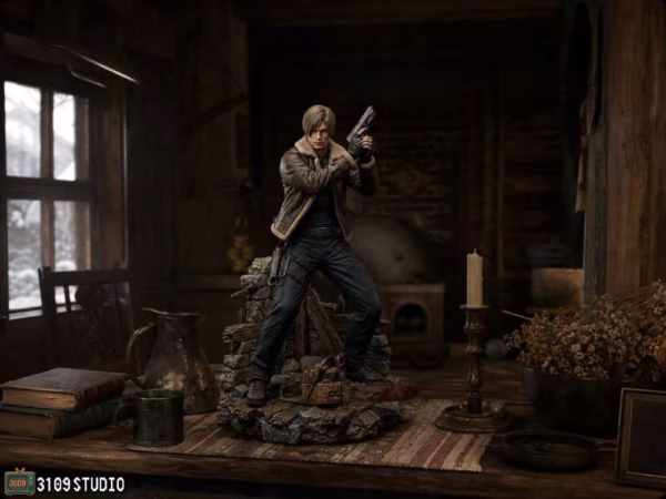Resident Evil 3109 Studio Leon S Kennedy Resin Statue 1