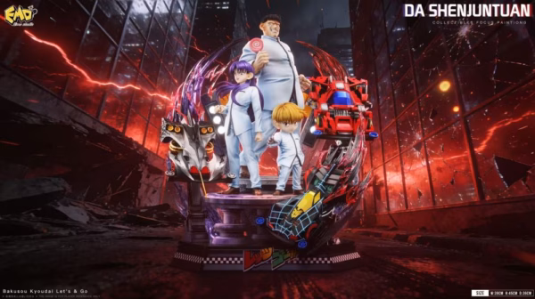 The Racing Brothers Lets Go Emo Studio Ray Hijikata X Gen Kondo X Kai Okita Resin Statue 1