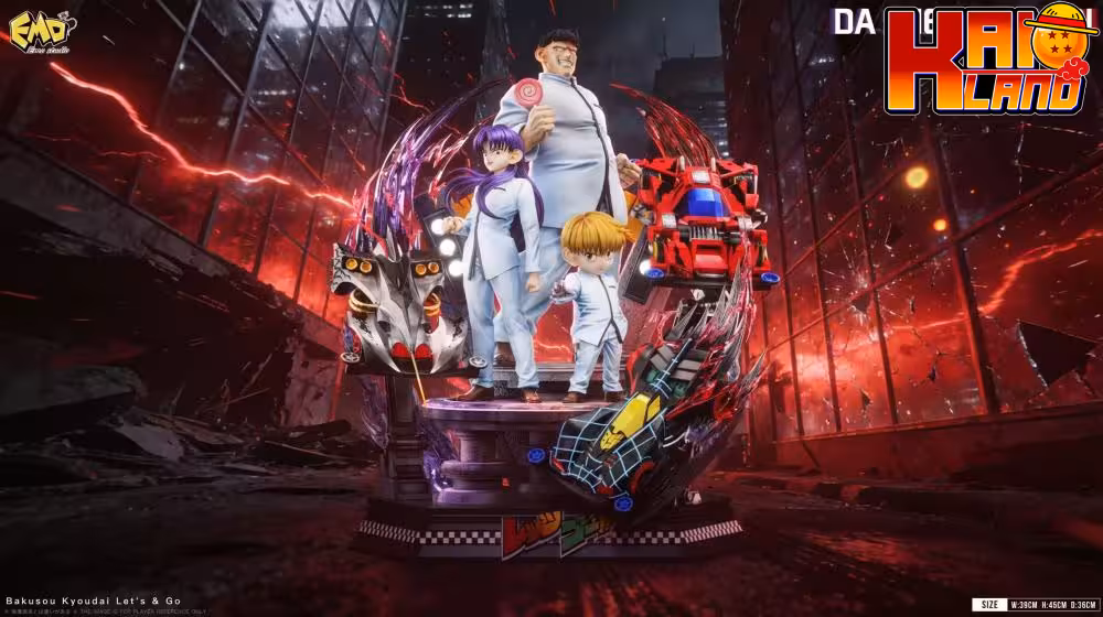 The Racing Brothers Lets Go Emo Studio Ray Hijikata X Gen Kondo X Kai Okita Resin Statue