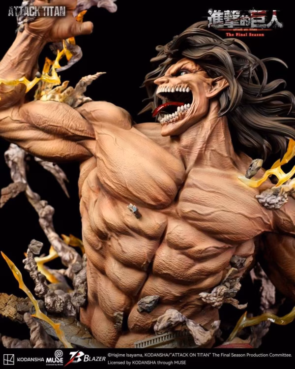 Attack on Titan Blazer Studio Attack Titan Bust Licensed Resin Statue 1