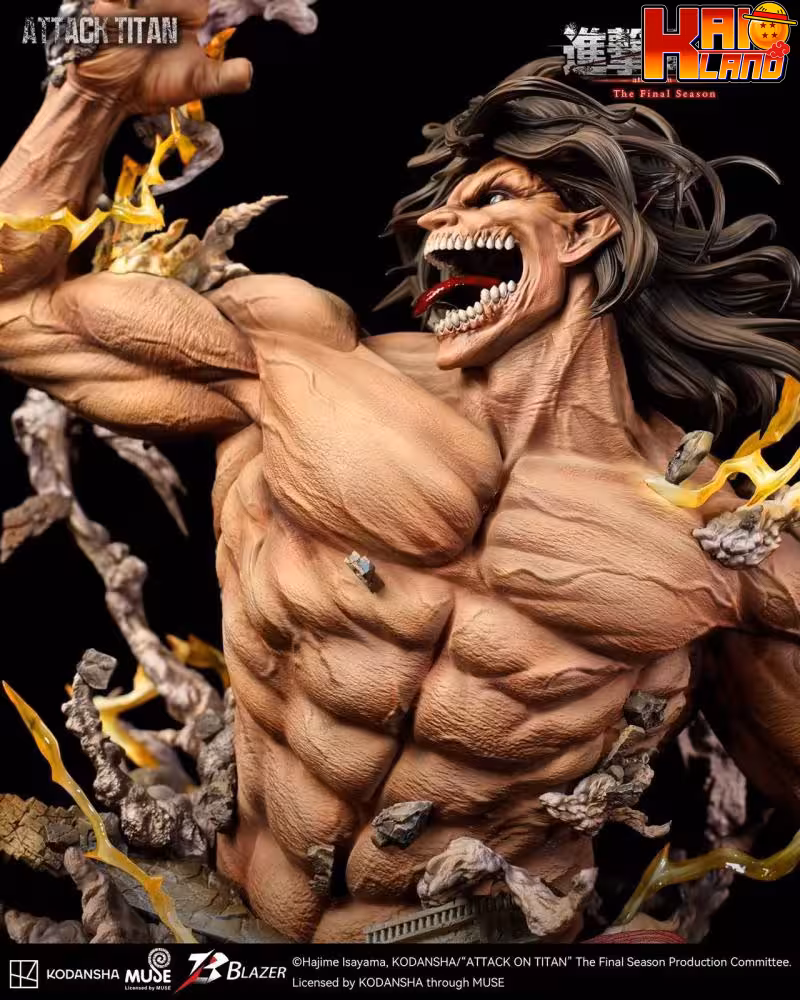 Attack on Titan Blazer Studio Attack Titan Bust Licensed Resin Statue
