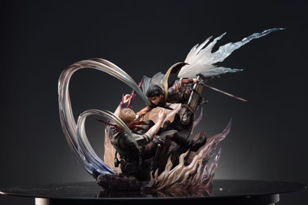 Attack on Titan Sure Studio Levi vs Reiner Resin Statue 2