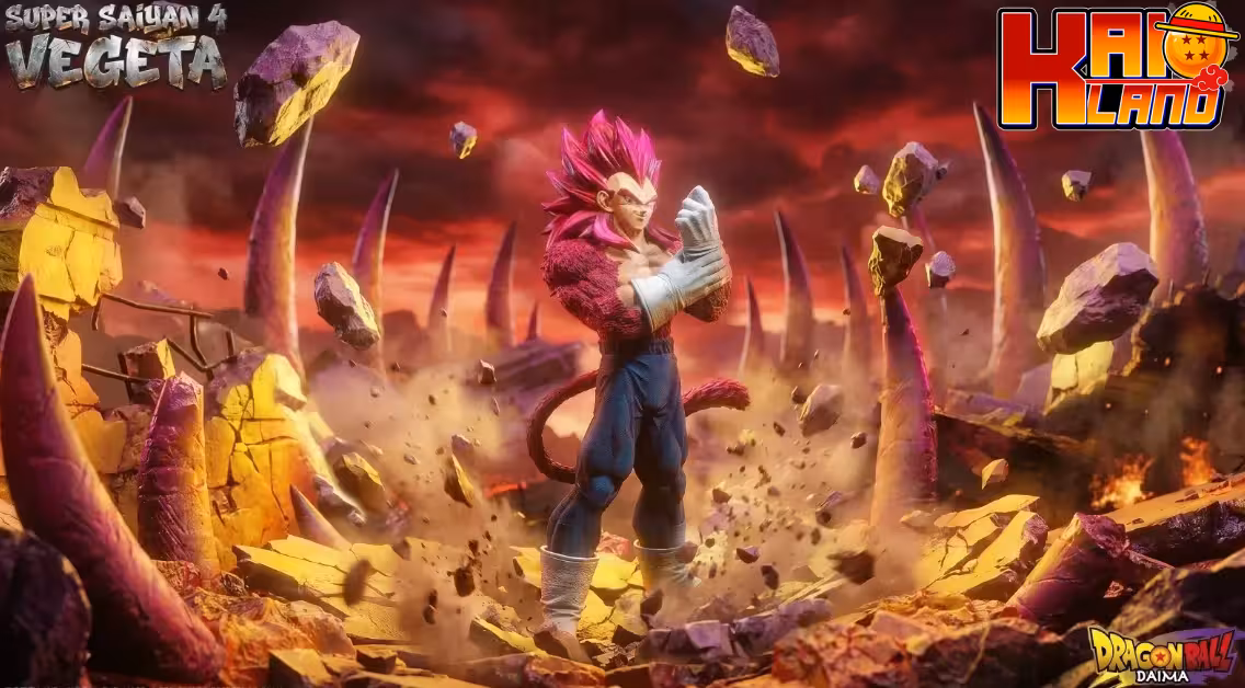 Dragon Ball XG Studio Vegeta SSJ4 Resin Statue
