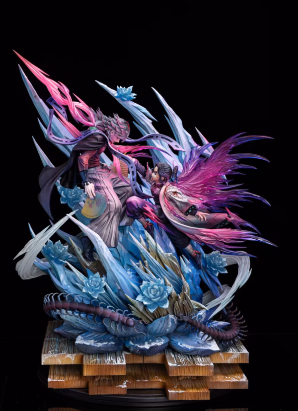 Kimetsu no Yaiba Lei Hao Ke Yu Studio Shinobu Kocho Vs Douma Resin Statue 1