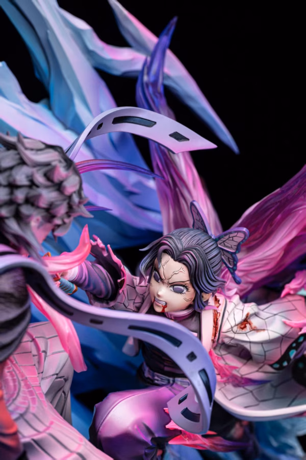 Kimetsu no Yaiba Lei Hao Ke Yu Studio Shinobu Kocho Vs Douma Resin Statue 4