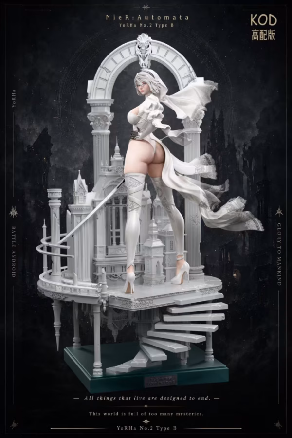 NieR Automata KOD Studio 2B Wedding Dress Resin Statue 2