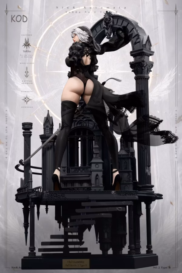 NieR Automata KOD Studio 2B Wedding Dress Resin Statue 3