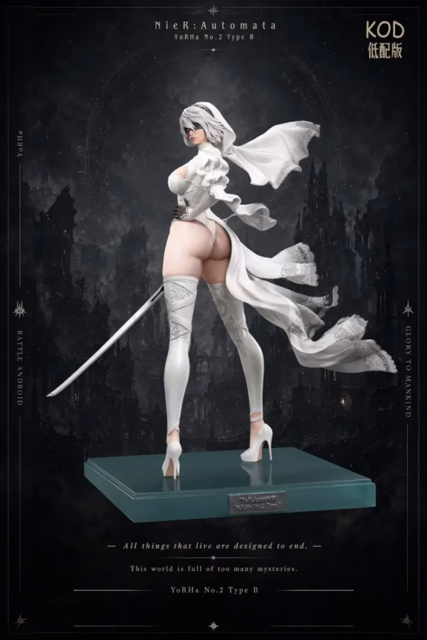 NieR Automata KOD Studio 2B Wedding Dress Resin Statue 6